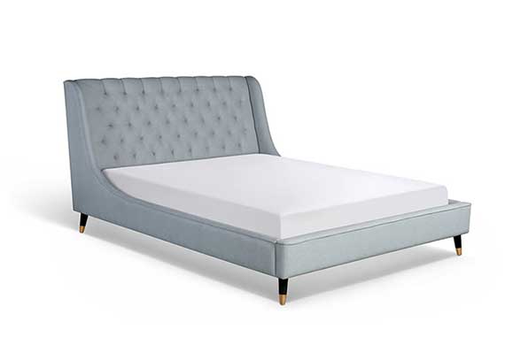 brighton upholstered bed angle