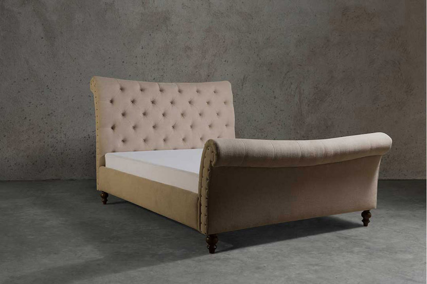 show upholstered bed